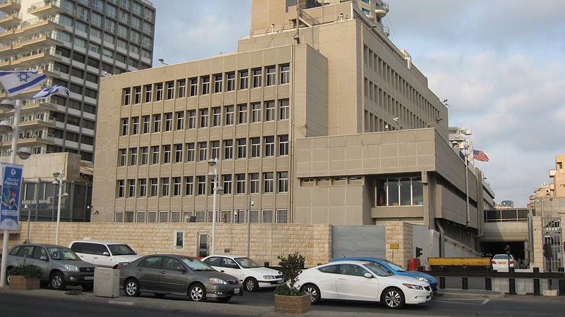 The American Embassy in Tel Aviv